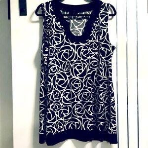 💜3/$30 PlusSize 1X Fylo Sleeveless Tank/Tunic Top